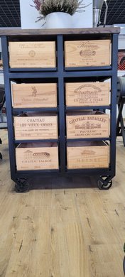 Дизайнерский винный шкаф с выдвижными ящиками Hobbs Design BC08