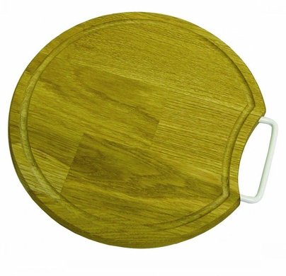 Кухонная доска деревянная круглая с метал. ручкой Ø300×20мм GM 5160039